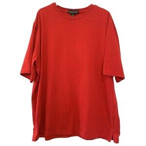 Cross Creek T-Shirt Mens XL 100% Cotton Red The Exceptional Shirt Minimalist